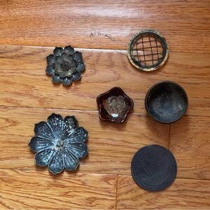 Incense Burner (used), Cone Burner (new), Charcoal Burner (used)